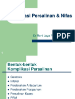 Komplikasi Persalinan & Nifas