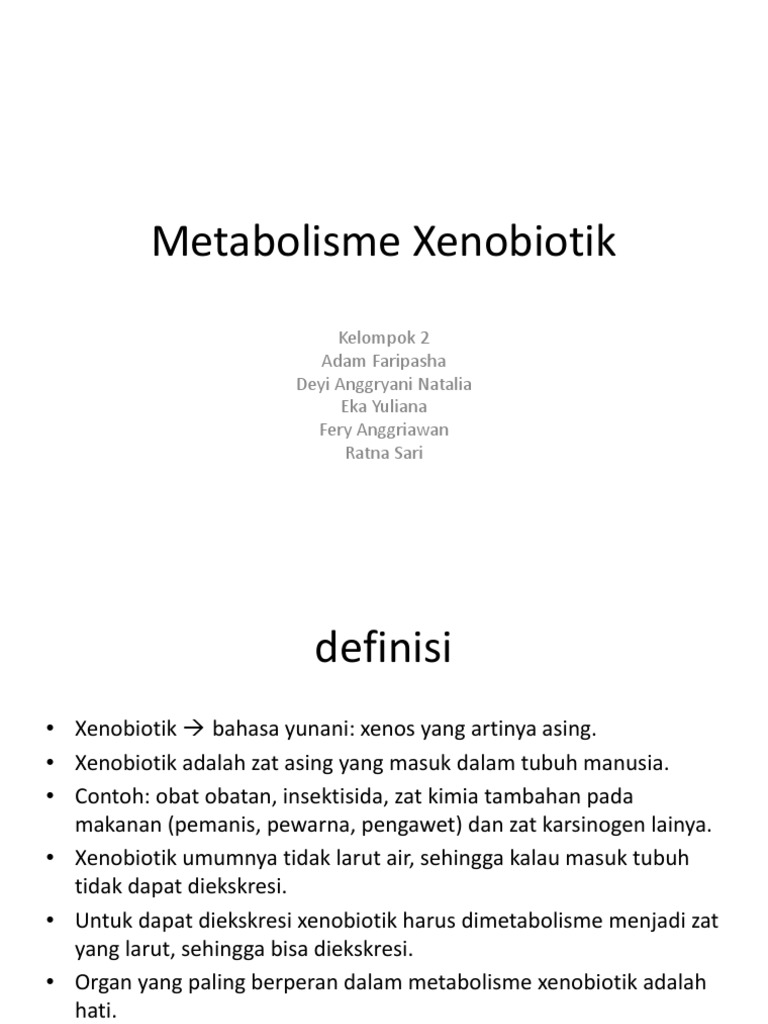 Metabolisme Xenobiotik