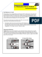 Blind Zone Glare Mirror Method