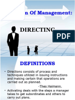 Function of Management:: Directing