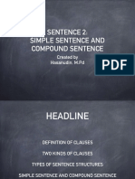 Simple and Compound Sentence