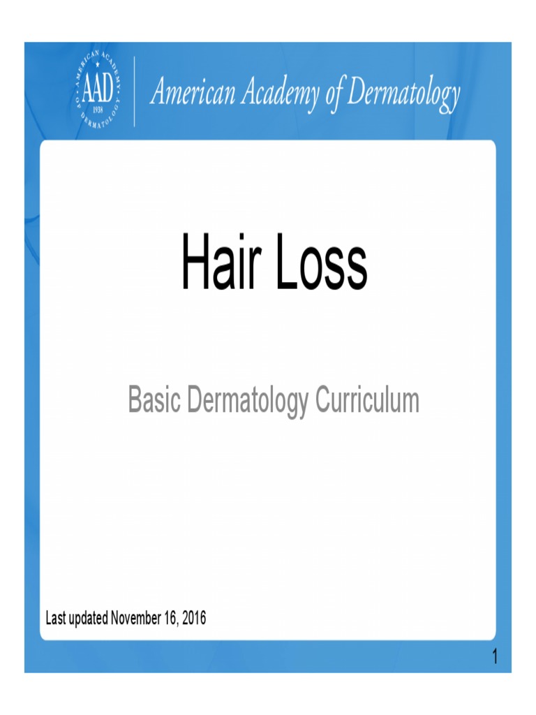 Hair Loss PDF PDF Hair Loss Human Hair