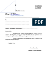 Application: MR - Rajendra Chorage. Officer PPC-Raymond Zambaiti Pvt. Ltd. Kolhapur Cell: - 9921483731 E-MAIL