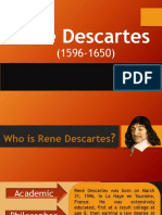 The Philosophy of Rene Descartes About Self