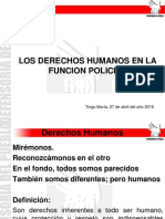 Derechos Humanos en La Funcion Policial