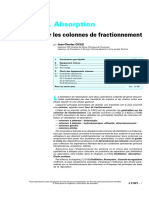 Distillation Généralités Sur Les Colonnes PDF