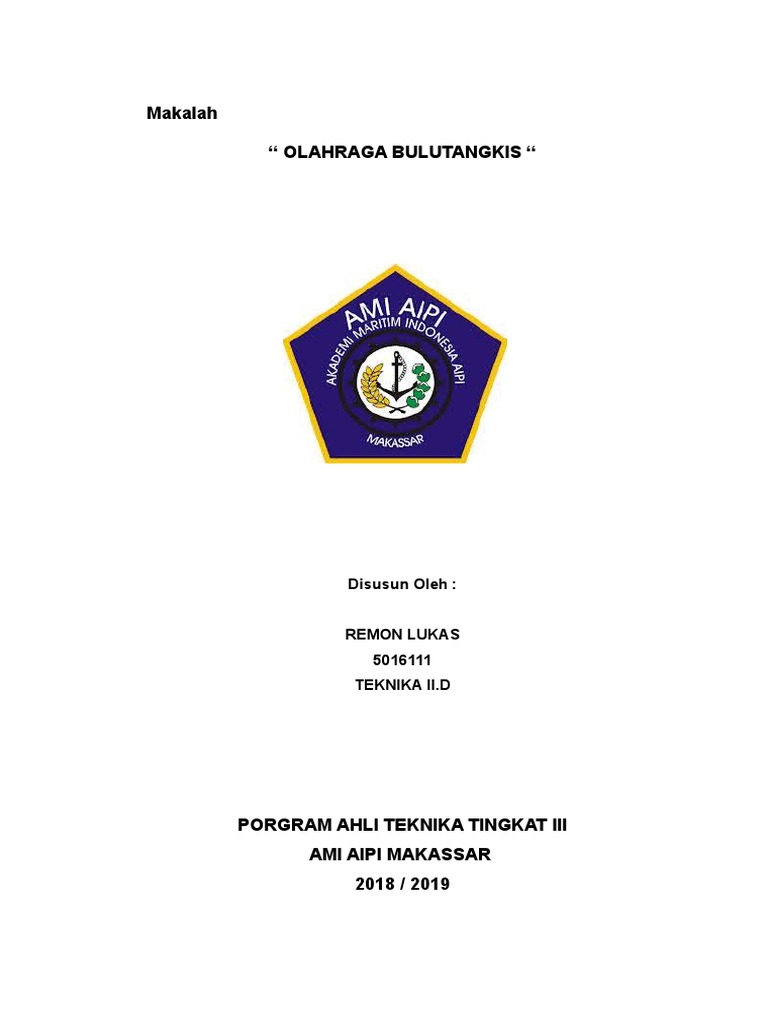 Makalah Badminton