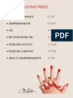 Listino Prezzi Manicure Malizia