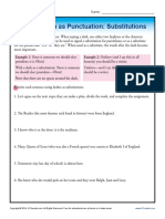 The Dash As Punctuation: Substitutions: Example 1: Example 2