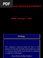 Strategic Human Resource Management (Shrm)