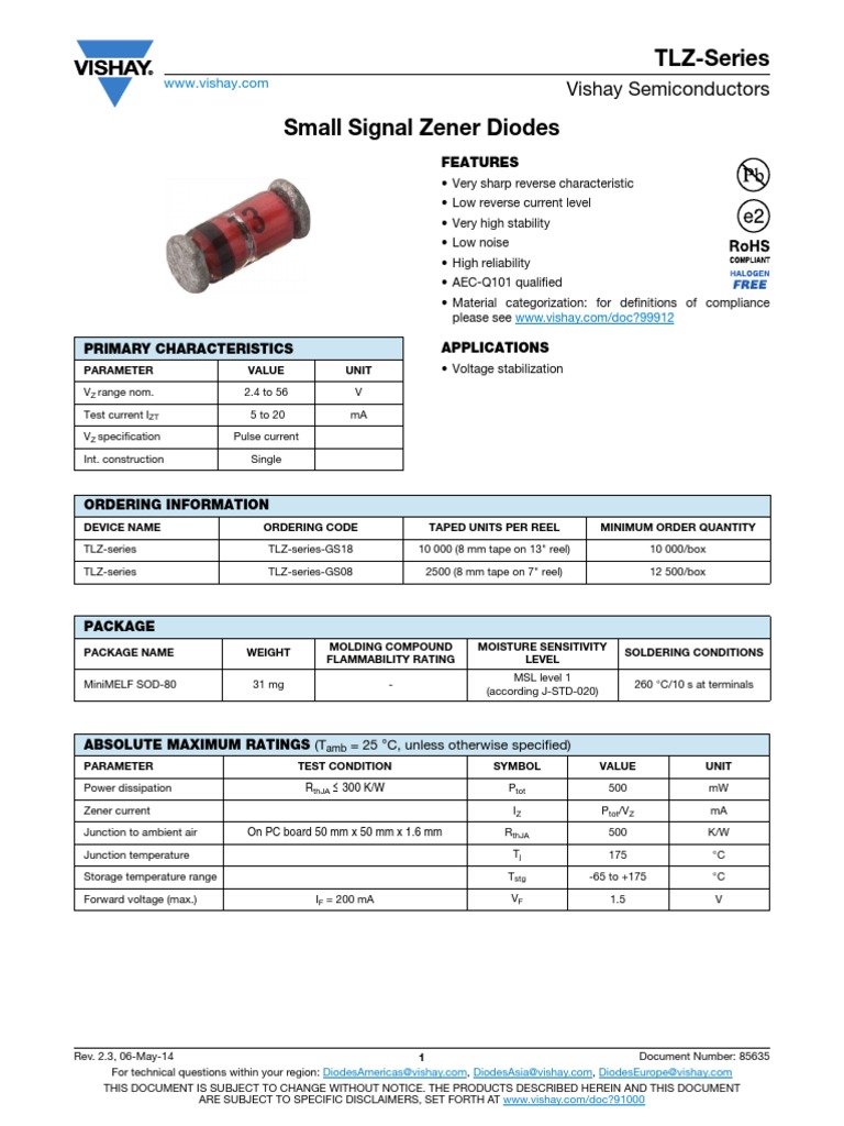 Zener Diode Codes PDF | PDF | Electricity | Electrical Engineering