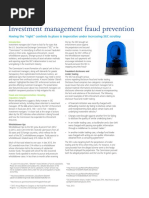 Investment Management Fraud Prevention