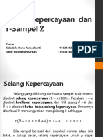 Selang Kepercayaan Dan 1-Sampel Ζ-1