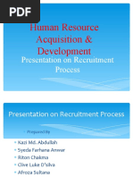 Download Presentation on Recruitment Process by Quazian SN38759394 doc pdf