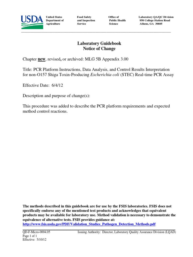 MLG 5B Appendix 3 00 | PDF | Assay | Polymerase Chain Reaction