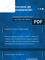 (PBIO) Unidad I - Procesos de Bioseparación