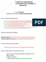 Guia Simple Del Programador Dian Colombia Firma XML