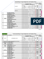 Environmental Aspect / Impact Registration and Evaluation Sheet