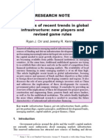 Recent Trends in Global Infrastructure Financing