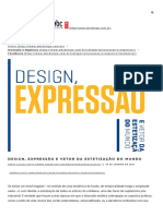 CALDAS, Dario. Design, expressão e vetor da estetização do mundo.  ABCDesign [online], 2016.