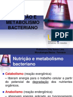 (Aula 5 Microbiologia Básica - Prof . Zilka) Nutrição e Metabolismo Bacteriano