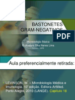 (Aula 12 Microbiologia Básica - Prof . Zilka) Patogenia e Características Dos Bastonetes Gram-Negativos