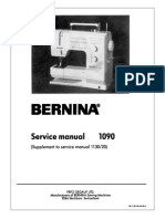 BERNINA 1090 - SM - Suppl. To Manual 1130 PDF