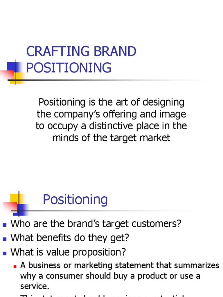 Chapter 9 Crafting Brand Positioning Pdf Pdf Brand Market