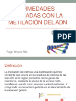 Cancer y La Metilación Del ADN