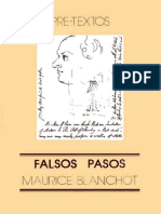 Blanchot, Maurice - Falsos Pasos PDF