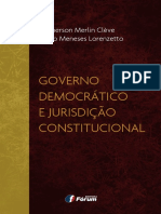 Governo Democrático e Jurisdição Constitucional - Clémerson Merlin Cléve - 2016