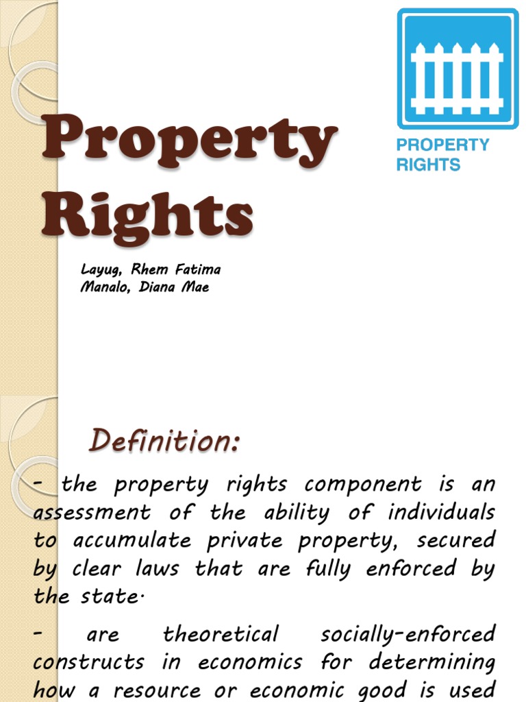 Property Private rights - Studocu