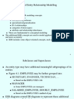 Enhanced Entity Relationship Modelling