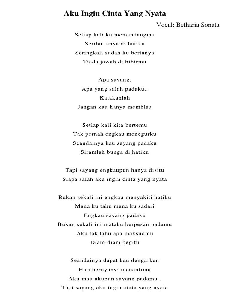 Lirik Lagu Sebuah Penyesalan Belajar Sastra Dan Seni