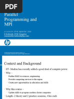 Parallel Programming and MPI