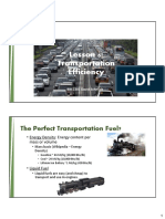 Lesson 6: Transportation Efficiency: The Perfect Transportation Fuel?