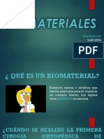 Biomateriales: Definición, tipos y aplicaciones