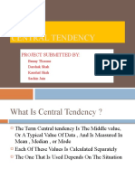 Central Tendency Assignment