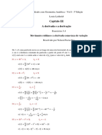 Movimento retilíneo e a derivada como taxa de variação