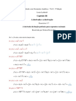 Derivadas de funções potência racionais