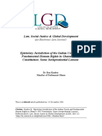 Law, Social Justice & Global Development: (An Electronic Law Journal)