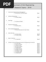 Civil - 2018 - Research Topics