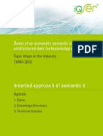 Demo of An Automatic Semantic Interpretation of Unstructured Data For Knowledge Management