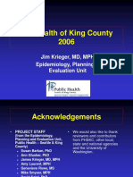 The Health of King County 2006: Jim Krieger, MD, MPH Epidemiology, Planning & Evaluation Unit