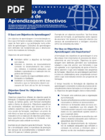 Formulação Dos Objectivos de Aprendizagem Efectivos - PDF