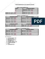 Jadwal Pertandingan Footsal