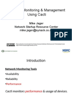 Network Monitoring & Management Using Cacti: Mike Jager Network Startup Resource Center Mike - Jager@synack - Co.nz