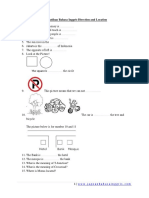 Soal Latihan Bahasa Inggris Direction and Location