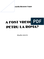 A Fost Vreodata Petru La Roma - Corneliu Benone Lupu PDF