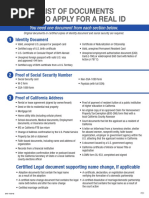 PA REAL ID Document Checklist Guide | PDF | Identity Document | Birth ...